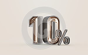 mega sell offer 10 percent discount with golden material of number