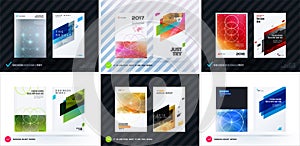 Mega set of design of business vector template, brochure