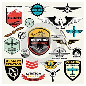 Mega Set of the theme aviation