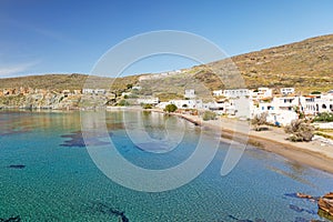 Megali Ammos beach of Kythnos island, Greece