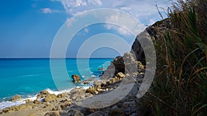 Megali Petra Beach, Lefkada Island, Levkas, Lefkas, Ionian sea,
