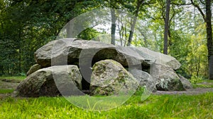 Megalith in the forest of Drenthe