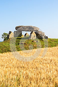 Megalith grave on a hill