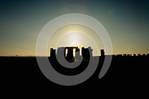 Megalith - Stonehenge prehistoric monument in Wiltshire