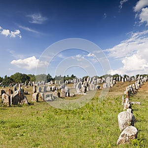 Megalithic Alignments at Carnac, Brittany, France