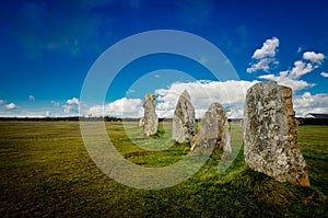 The megalithic alignments of Lagatjar, Camaret sur mer, Brittany, France