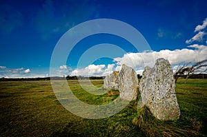 The megalithic alignments of Lagatjar, Camaret sur mer, Brittany, France