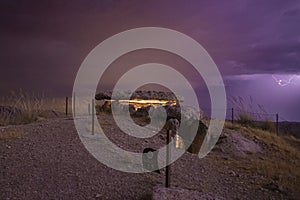 Megalithic Dolmen in the night