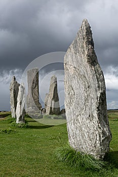 Megalithic stones in Scotland photo