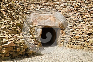 Megalithic tomb of La Hougue Bie, Jersey, UK