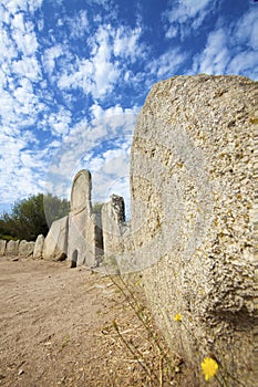 Megalithic Tomb Monument in Sardinia, Italy