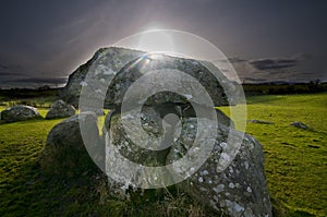 Megalithic tomb and stone circle