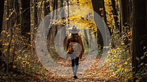 Megan\'s Serene Autumn Stroll: A Beautiful Forest Path Adventure