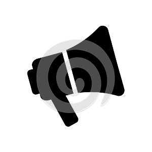 Megaphone, advertising message - vector icon