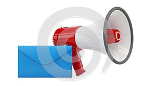 Megaphone amplifying a message