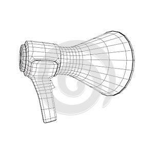 Megaphone or bullhorn for amplifying voice