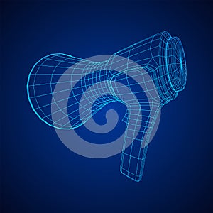 Megaphone or bullhorn for amplifying voice