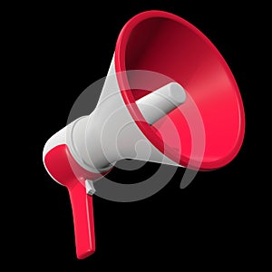 Megaphone or bullhorn for amplifying voice