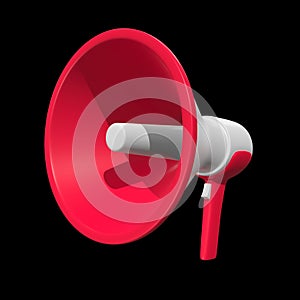 Megaphone or bullhorn for amplifying voice