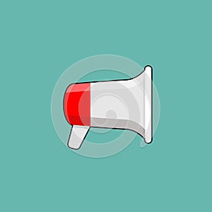 Megaphone design or bullhorn for amplifying