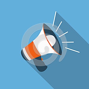 Megaphone flat icon