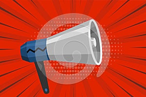 Megaphone icon. Amplify your message with this bold and attention-grabbing graphic. Perfect for marketing and