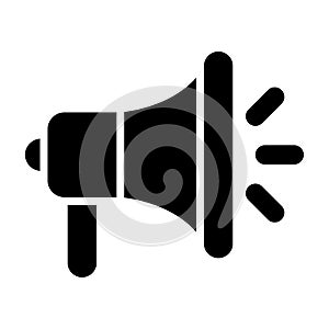 Megaphone icon black