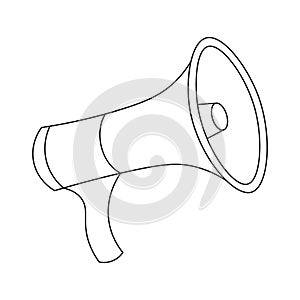 Megaphone icon. Loudspeaker. Vector icon
