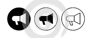 Megaphone icon . Loudspeaker icon vector