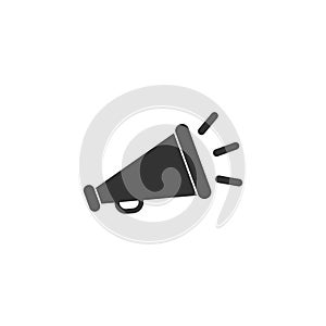 Megaphone icon in simple design. Vector illustration