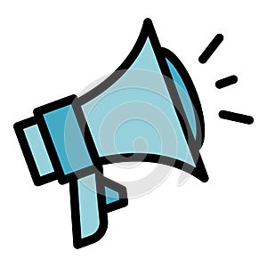 Megaphone icon vector flat