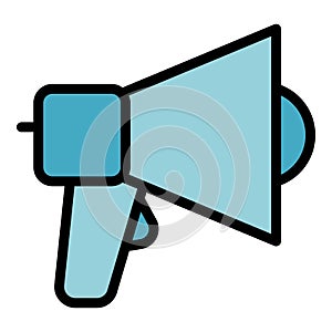 Megaphone icon vector flat