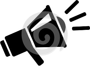 Megaphone message icon