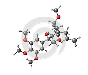 Megaphone molecule on white photo