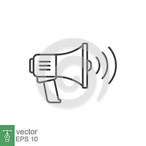 megaphone speaker ads. Noisy loudspeaker, mute and unmute volume symbol