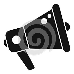 Megaphone target icon simple vector. Digital seo