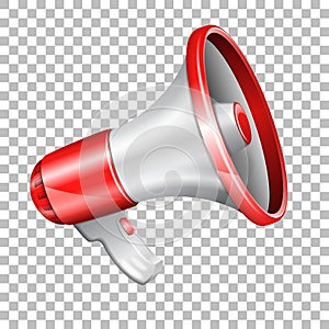 Megaphone on transparent background