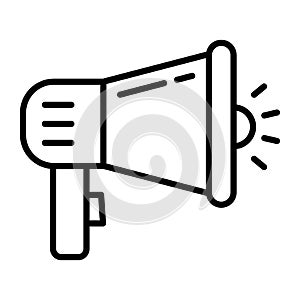 megaphone vector icon isolated on white background