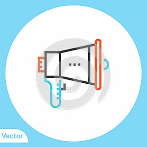 Megaphone vector icon sign symbol