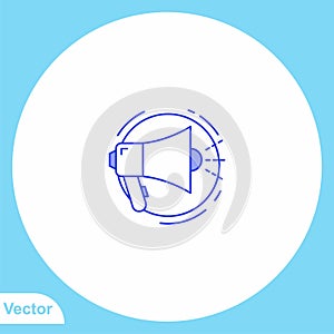 Megaphone vector icon sign symbol