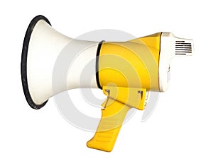 megaphone on white background