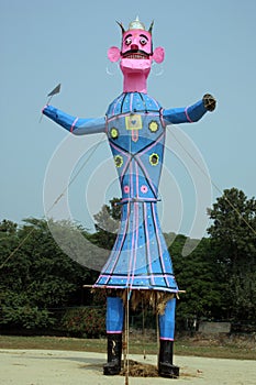 Meghnath effigy in a ground photo