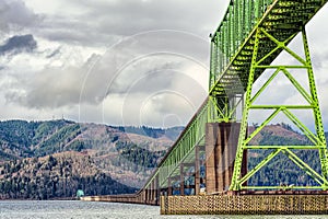 Megler Bridge over Columbia River Astoria Oregon