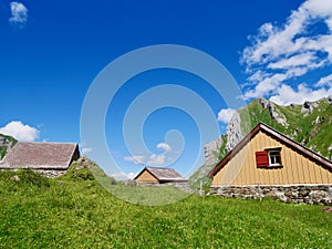 Meglisalp in Alpstein, Appenzell, Switzerland.