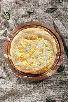 Megrelian Khachapuri with Melted Burnt Cheese