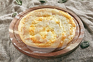 Megrelian Khachapuri with Melted Burnt Cheese