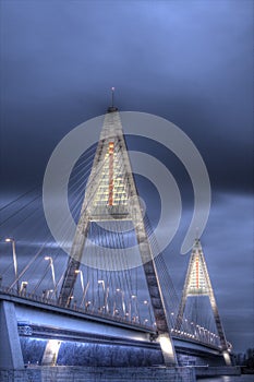 Megyeri Bridge at Budapest, Hungary