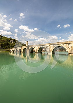 Mehmed Pasa Sokolovic Bridge in Visegrad on Drina photo