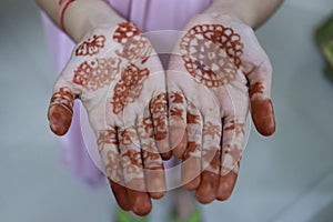 Mehndi / henna on little hands