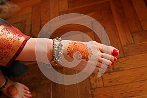 Mehndi on Wedding Day